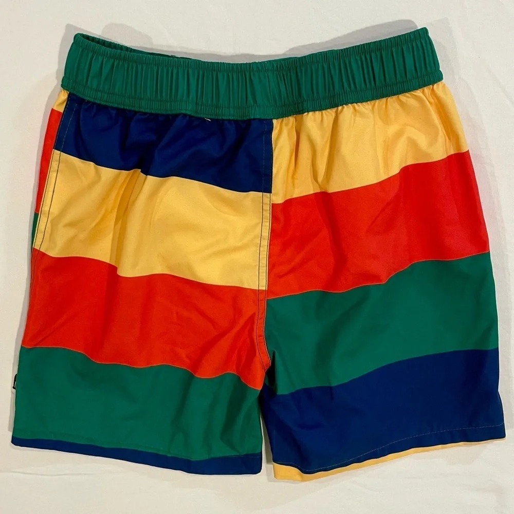 New Mini Rodini Striped Swim Trunks Boys 5-7 US 116/122 EU Bathing Suit Summer